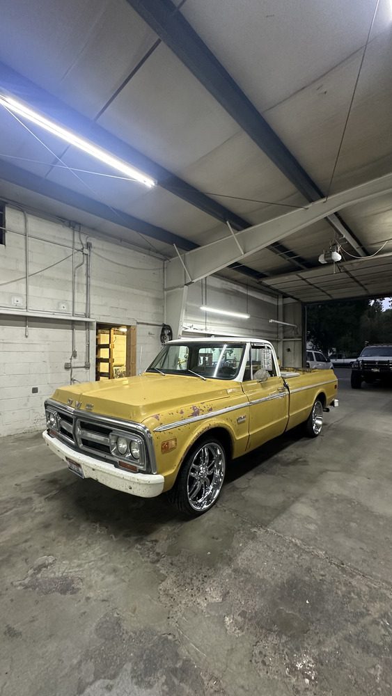 Classic GMC pickup serviced at High Desert Auto & Repair